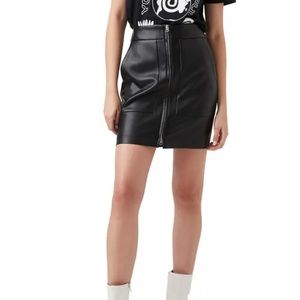 French connection vegan leather skirt nwt sexy and cute